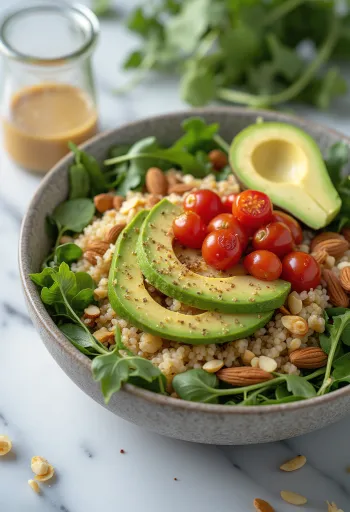 Buddha bowl con avocado e lime