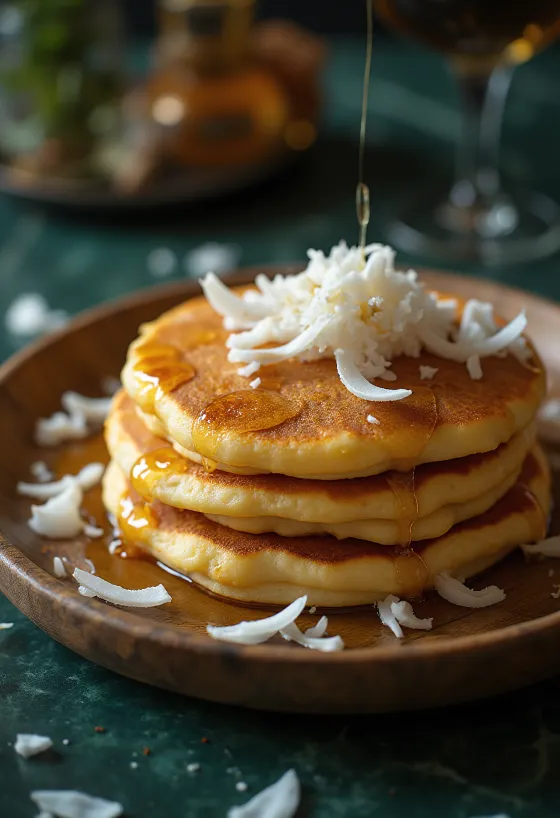 Pancake al Cocco servito