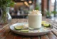Panna cotta vegana al latte di cocco in bicchiere