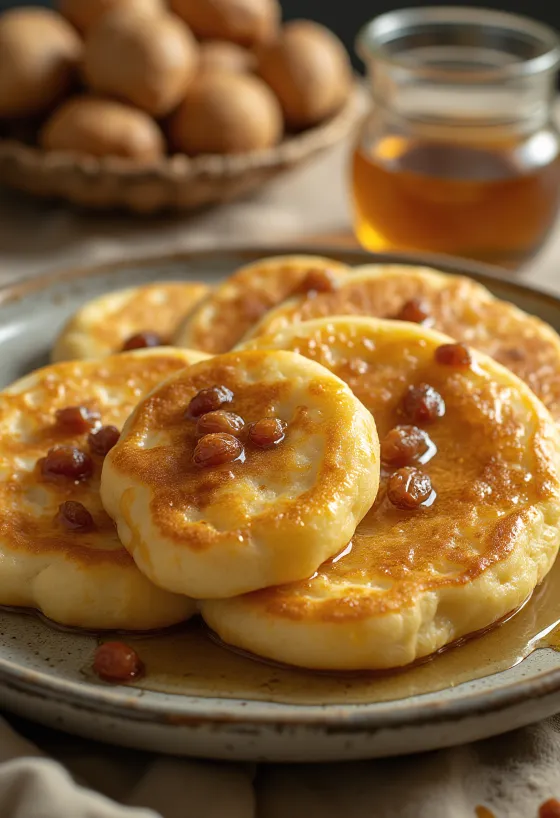 Chebab pancake degli Emirati con sciroppo e spezie