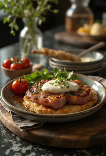 Iskender kebab con yogurt all'aglio e pane pita tostato