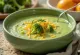 Vellutata di broccoli all'arancia servita