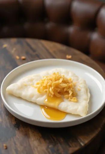 Beiju al miele, decorato con scaglie di cocco