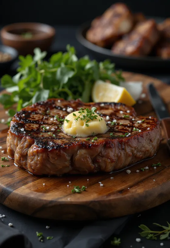 Bistecca T-bone cotta dorata