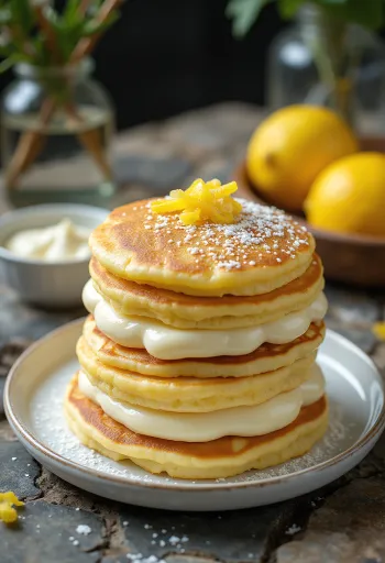 Torta di crêpes alla ricotta servita su un piatto