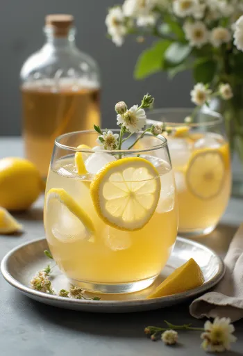 Sidro ghiacciato al sambuco in calice