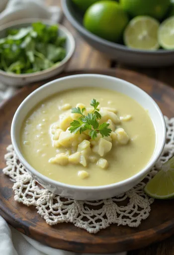 Salsa curry al latte di cocco e lime servita