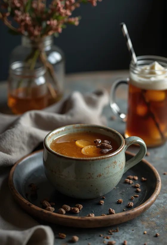 Sidro al ginepro caldo con panna montata