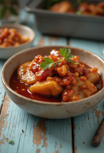 Glassa barbecue al miele servita