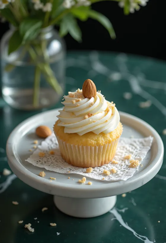 Cupcake Raffaello servito