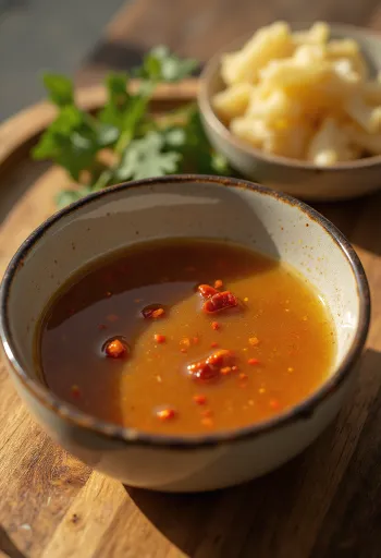 Salsa al miele e zenzero servita con verdure grigliate