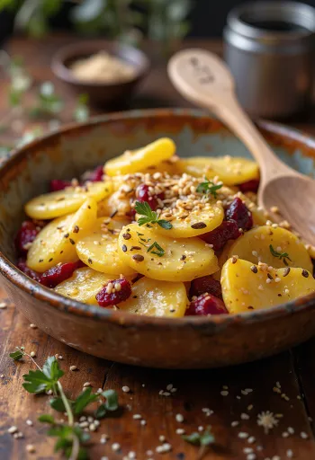Sformato vegano di patate e barbabietola