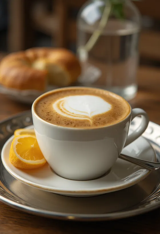 Latte caldo con stecca di cannella e zenzero
