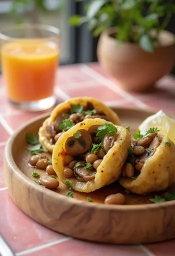 Acarajé ai funghi in impasto fritto dorato