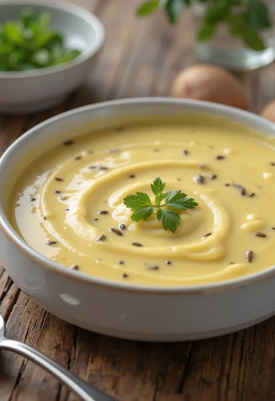 Salsa alla senape servita con piatti di carne