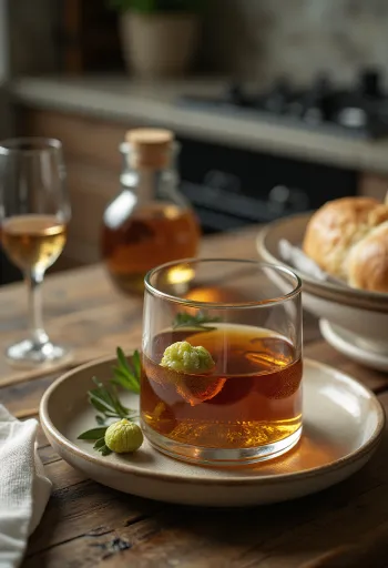 Pálinka alle noci scura servita in bottiglia