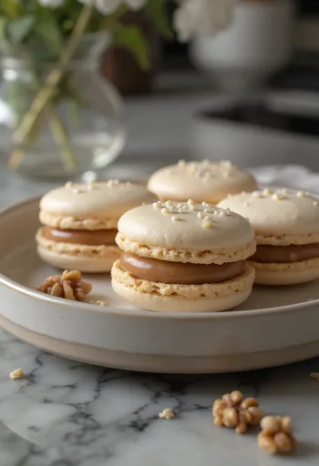 Macaron noci e marzapane