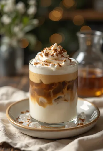 Caffè freddo semplice servito fresco