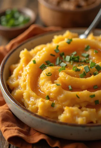 Purè di patate speziato BBQ servito