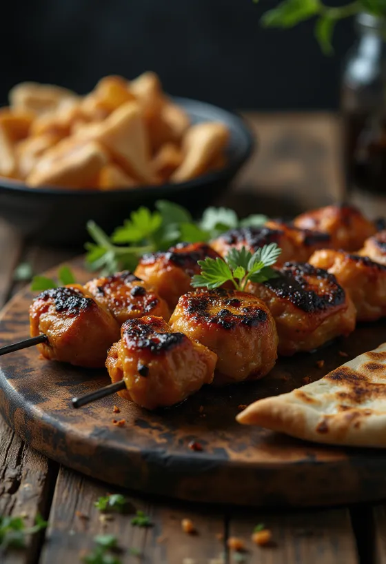 Kebab classico, con pane pita fresco, carne di agnello e salsa allo yogurt.