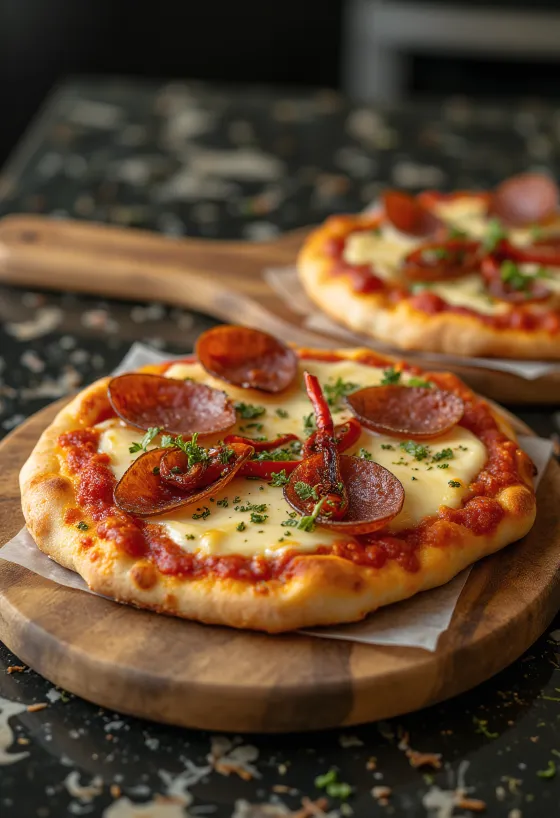 Pizza Diavola con gorgonzola e peperoncino