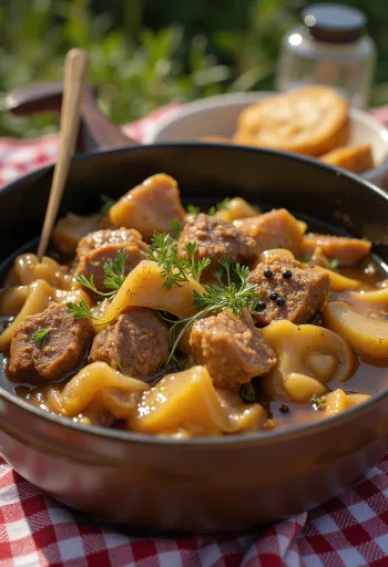 Karjalanpaisti servito con patate bollite