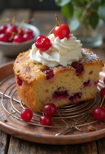 Torta al ribes e cannella servita a fette