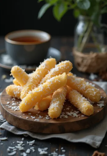 Cakwe al cocco, servito fresco