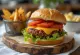 Hamburger con chorizo, formaggio e verdure