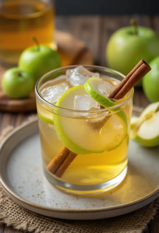 Cocktail Calvados e Sidro servito fresco