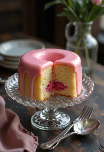 Torta al Punch servita