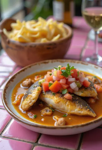 Vatapá de Peixe con Vinagrete, servito in una ricca salsa al cocco