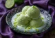 Gelato al lime servito