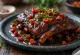 Costine BBQ piccanti servite