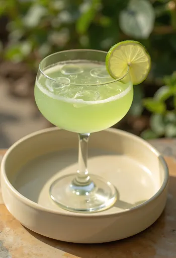 Cocktail Daiquiri decorato con fetta di lime