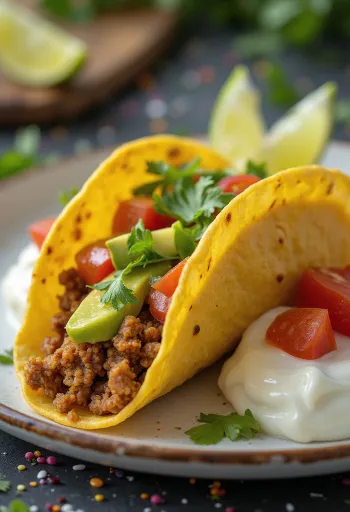 Taco senza glutine servito