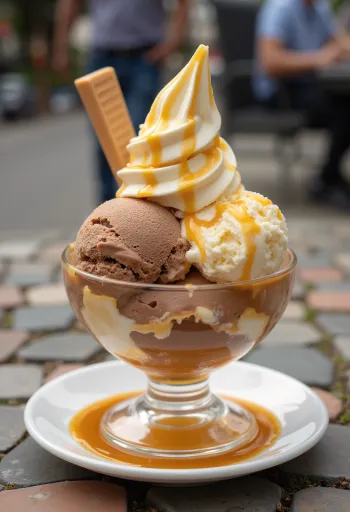 Gelato Baskin-Robbins Gold Medal Ribbon servito