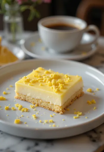 Torta alla ricotta e limone servita