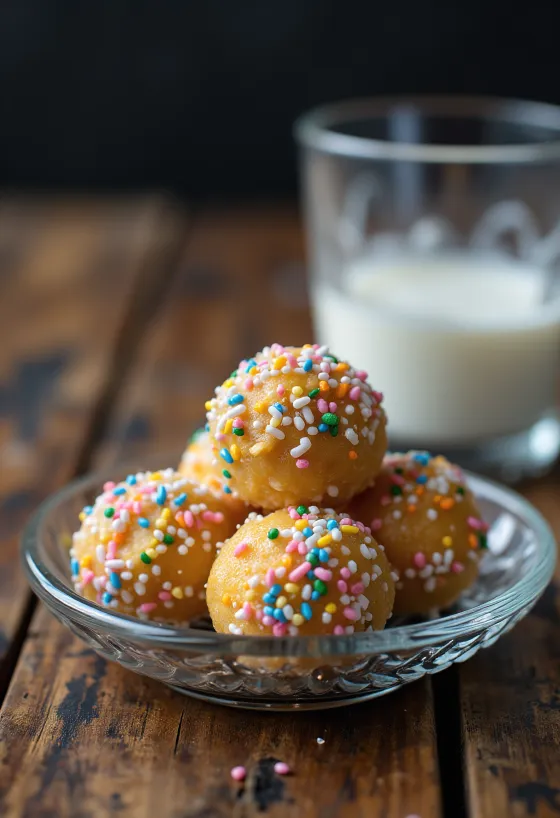 Tartufini al punch rotolati in zuccherini colorati