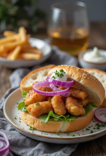 Pan con chicharrón con cipolla rossa, servito con coriandolo fresco