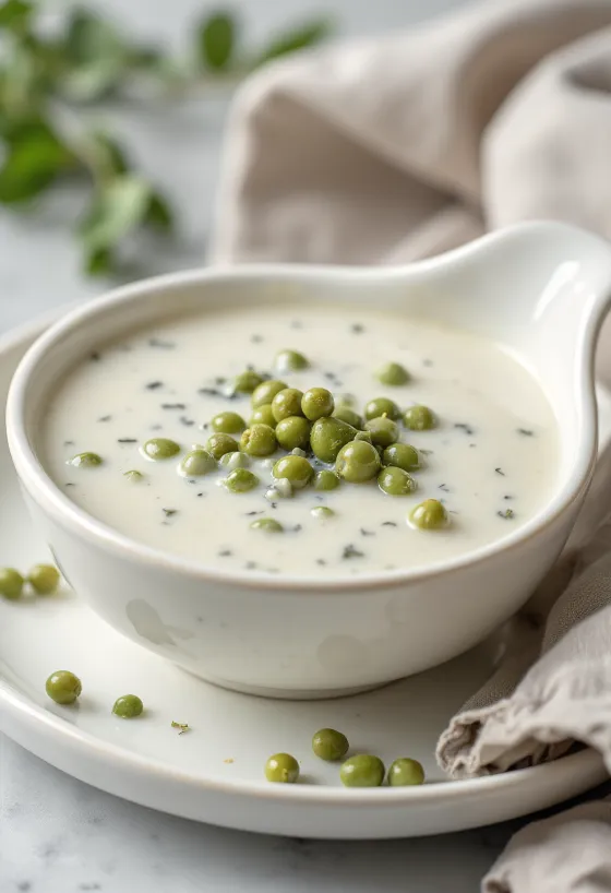 Salsa alla panna e capperi servita