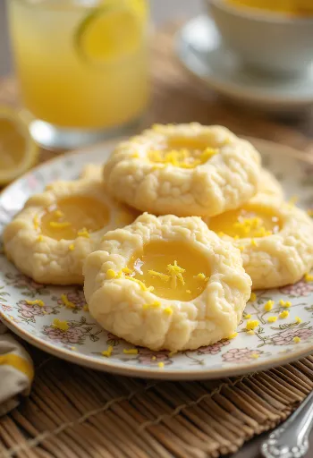 Linzer miele e limone serviti