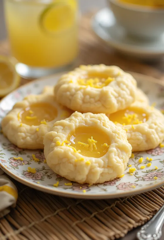 Linzer miele e limone serviti