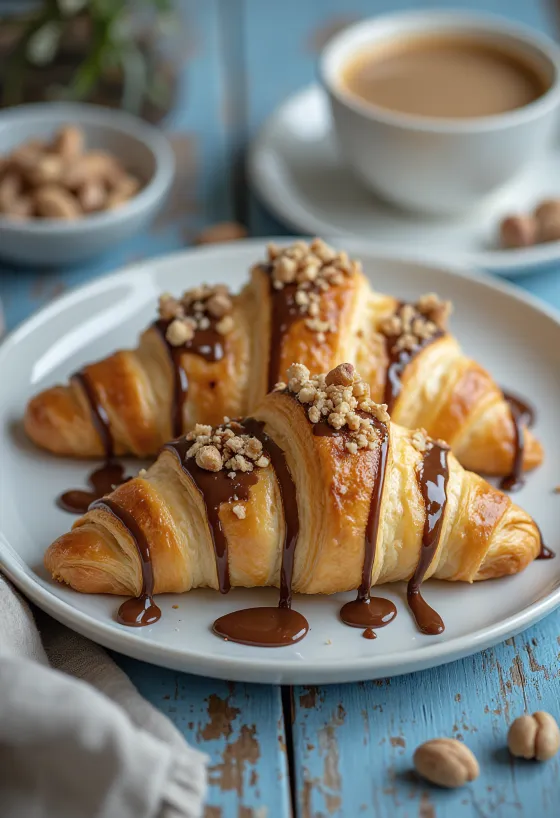 Croissant Kinder Bueno servito