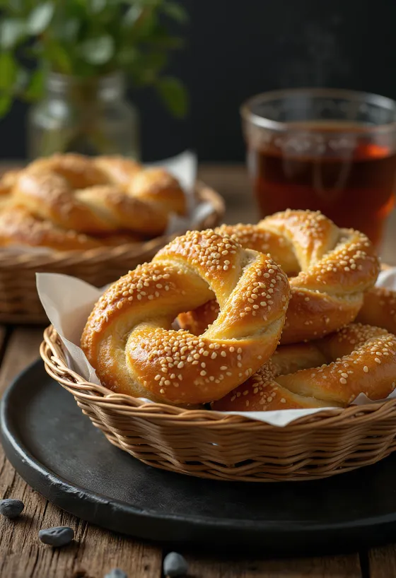 Ciambelle simit impilate