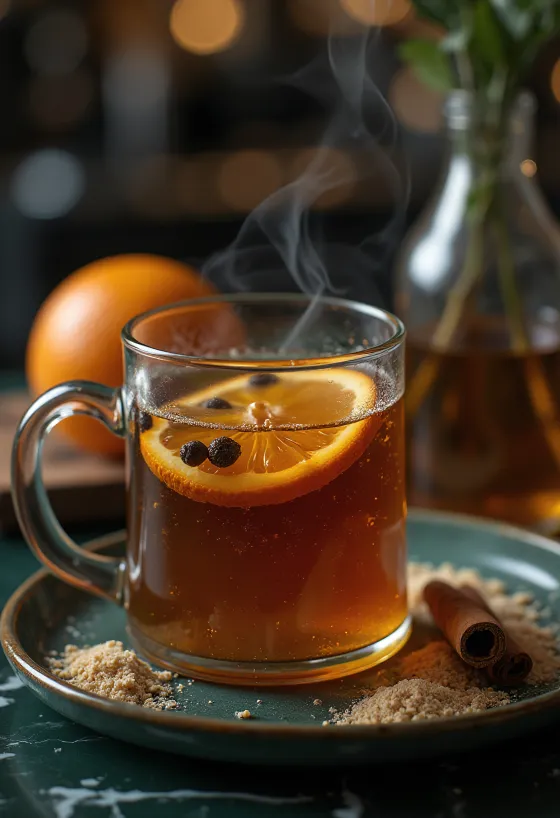 Sidro ai chiodi di garofano in tazza