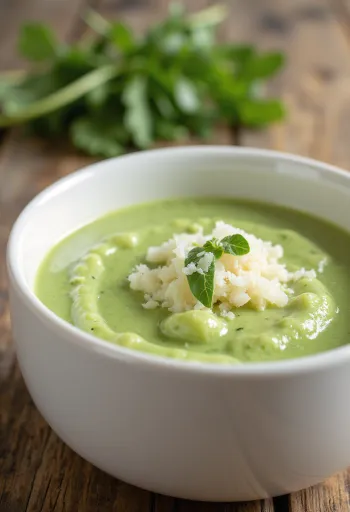 Salsa cremosa alla rucola in ciotola