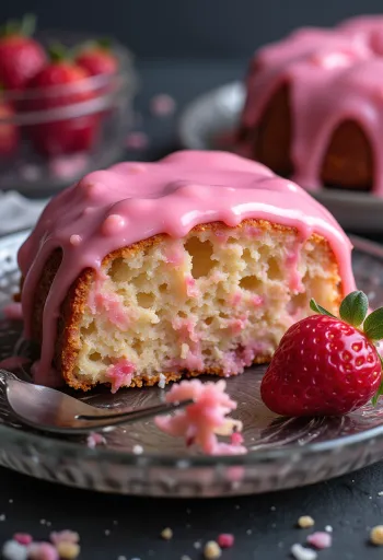 Torta punch vegana servita