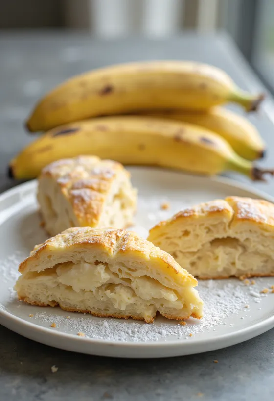 Scones alla banana appena sfornati