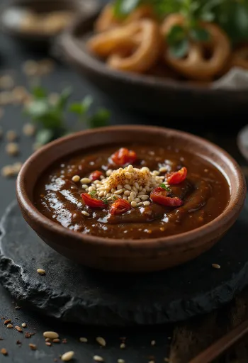 Dip al tamarindo con verdure fresche